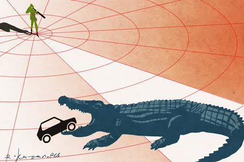 Крокодил против