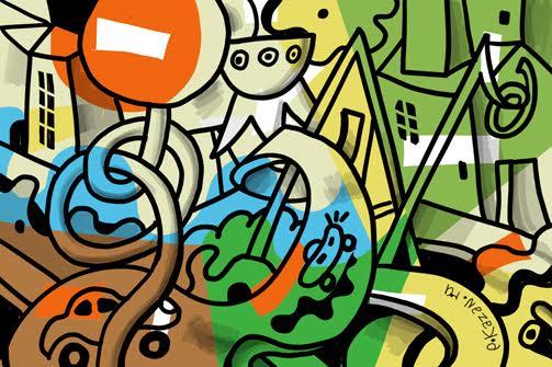 Кривая Казань. Дорожный знак «с секретом» и озеро во дворе