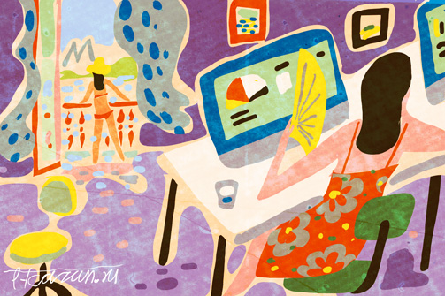 Казанцам предлагают приходить на работу пораньше из-за жары