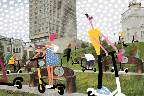 В Казани самокатное нашествие. Это классно, но некоторые недовольны 