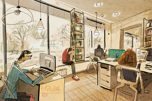 В Адмиралтейской слободе есть мини-версия нацбиблиотеки. Такая же модная – с коворкингом и кофе