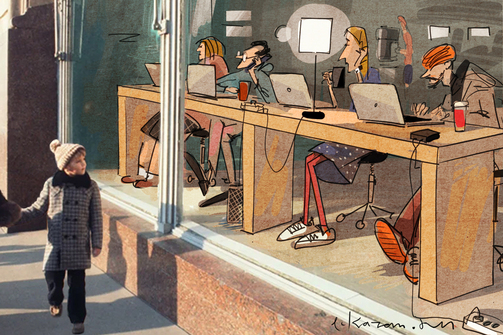 Чего только не видел «Детский мир» на Пушкина. Был для детей – стал для фрилансеров 