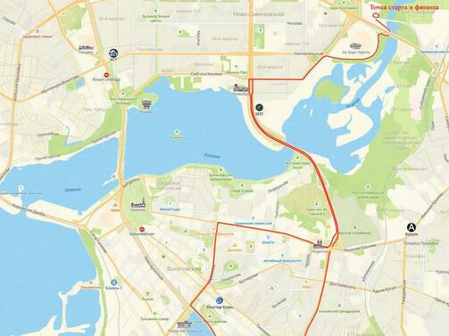 Маршрут велозаезда. Схема: kzn.ru