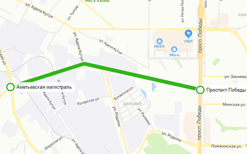 Примерная схема первого участка: e-Kazan.ru