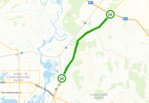 Как пройдет эстакада в Дербышках