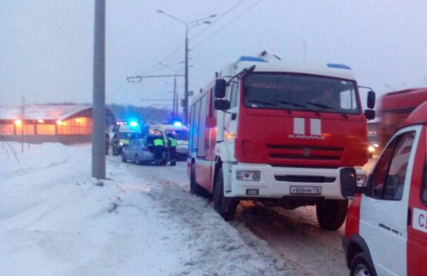 По предварительным данным, пострадало четыре человека. Фото: tatar-inform.ru