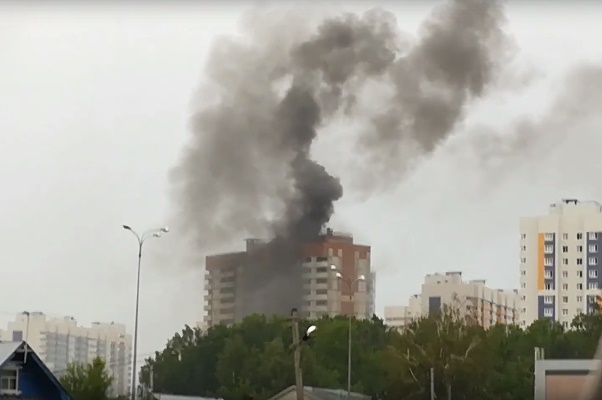 Пожар в «Салават Купере». Фото: vk.com