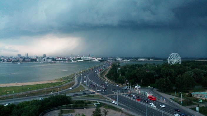 Непогода в Казани. Фото: hotaccident.net