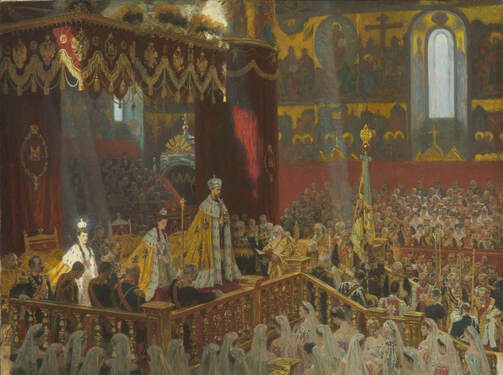 Лауриц Регнер Туксен — «Коронация Николая II в Успенском соборе», 1898
