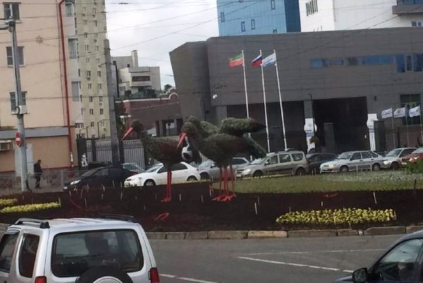 Аисты на Ершова. Фото: e-Kazan.ru