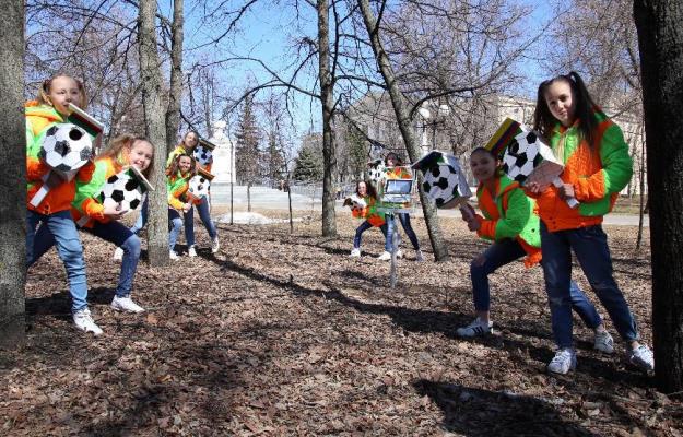 Футбольные скворечники разместились в парке «Крылья Советов». Фото: kzn.ru