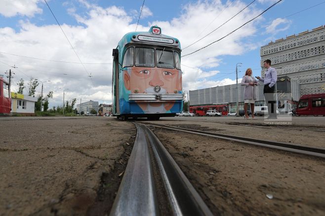 Экскурсионный ретро-трамвай. Фото: tatar-inform.ru
