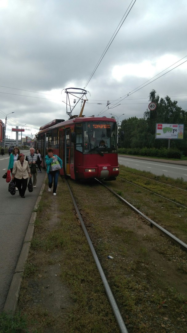 Трамвай у «Ленты». Фото: vk.com