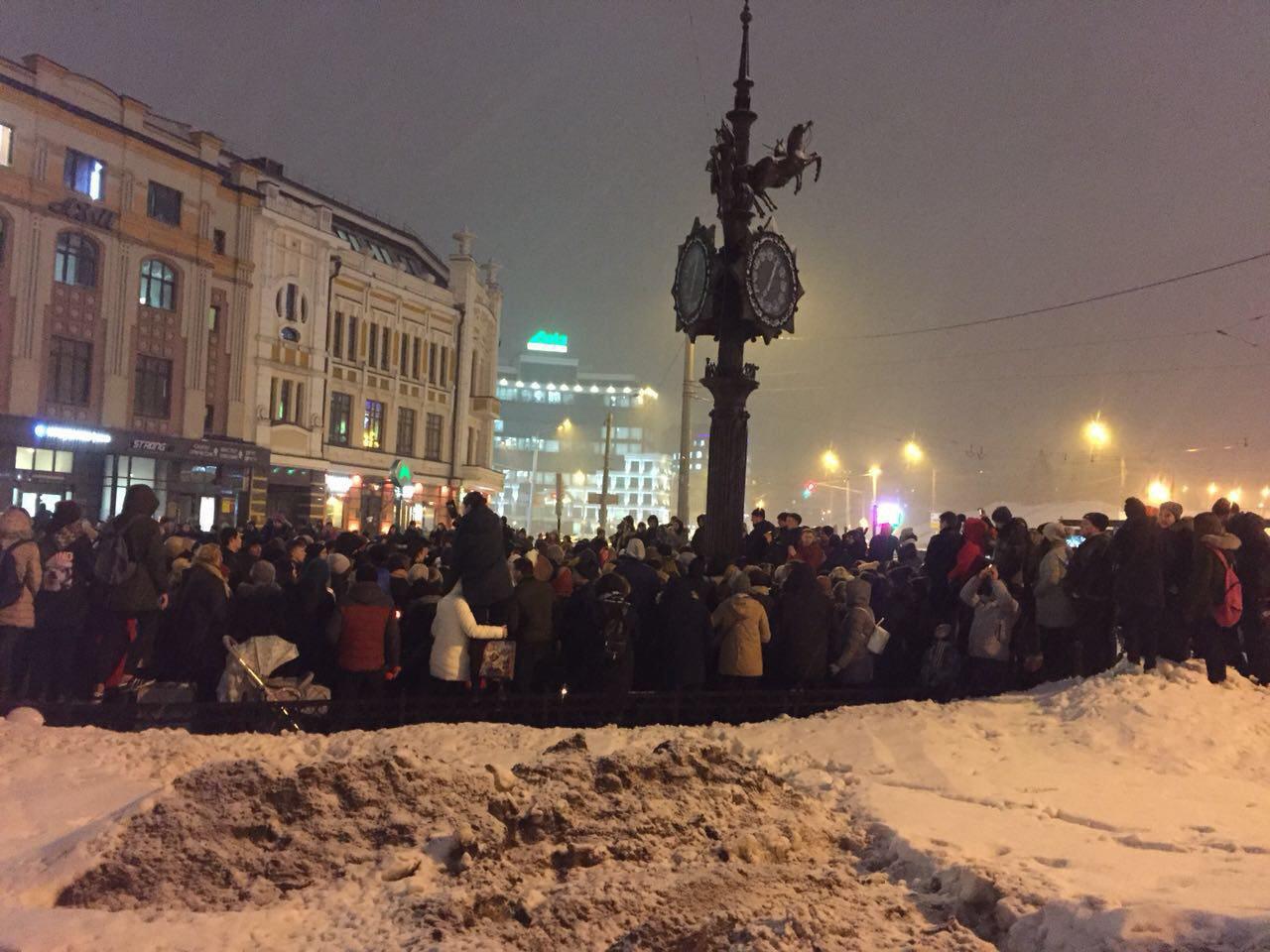 Акция памяти на Баумана. Фото: e-Kazan.ru