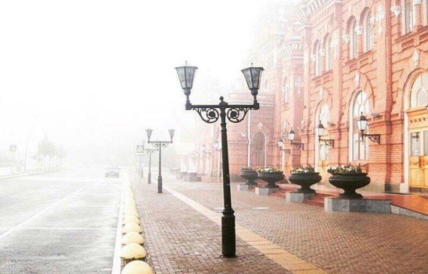 Утренний туман в Казани. Фото: vk.com
