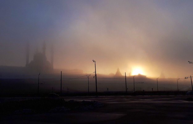 Туман в Казани. Фото: vk.com