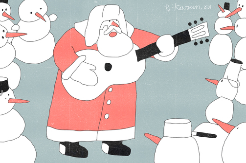 Живая музыка на Баумана звучит даже зимой